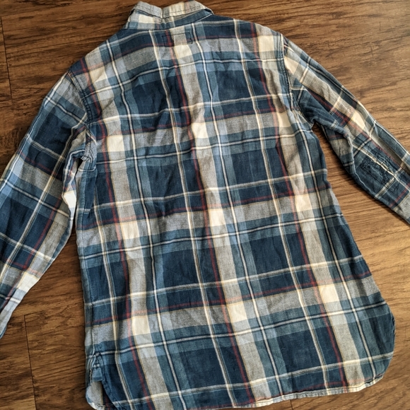 Current Elliott Multi color Flannel Long Sleeve Button Down Shirt - Picture 6 of 13